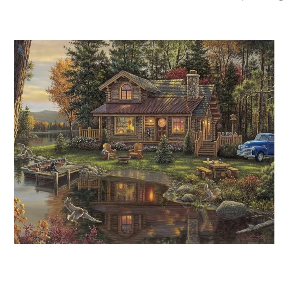 BUFFALO GAMES Jigsaw Puzzle Peace Like A River Kim Norlien 1000 Pieces Age 14+